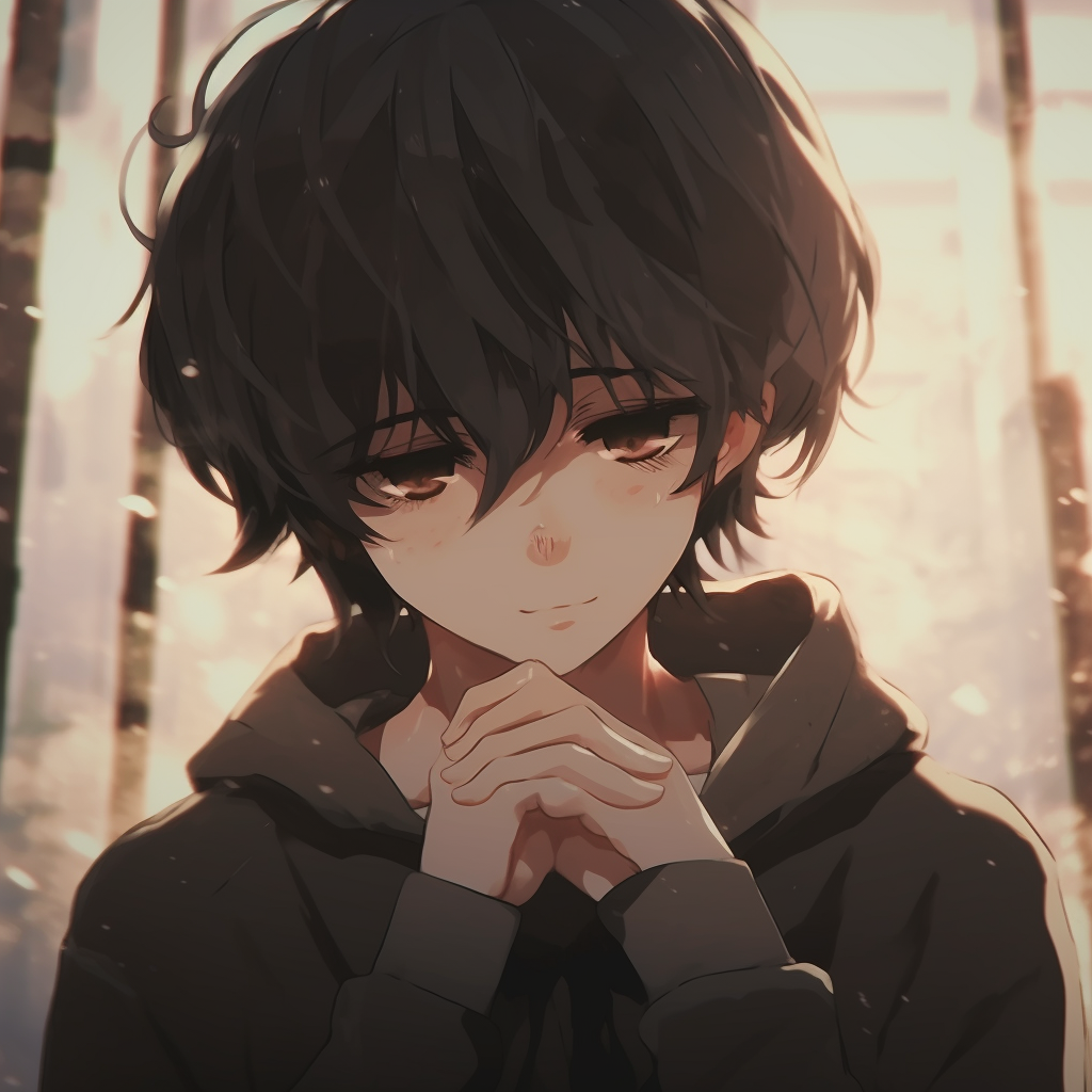 Enigmatic Boy With Hidden Eyes - Dark Aesthetic Anime Pfp Collection (@pfp)