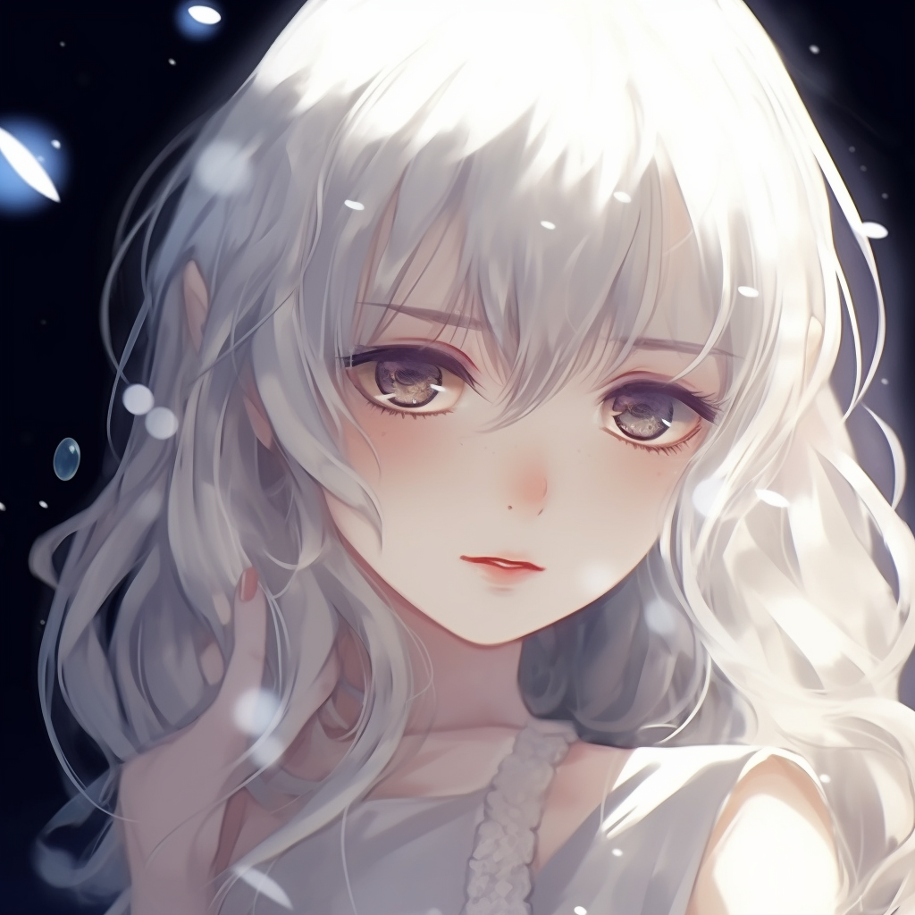 Beautiful Anime Girl White Hair 4K Wallpaper iPhone HD Phone #1681n