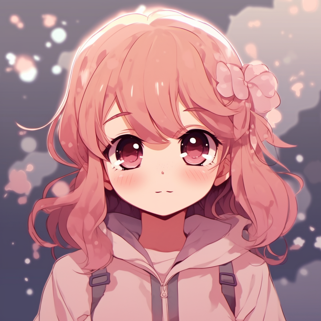 Super cute anime girl with brown eyes - Discord Pfp