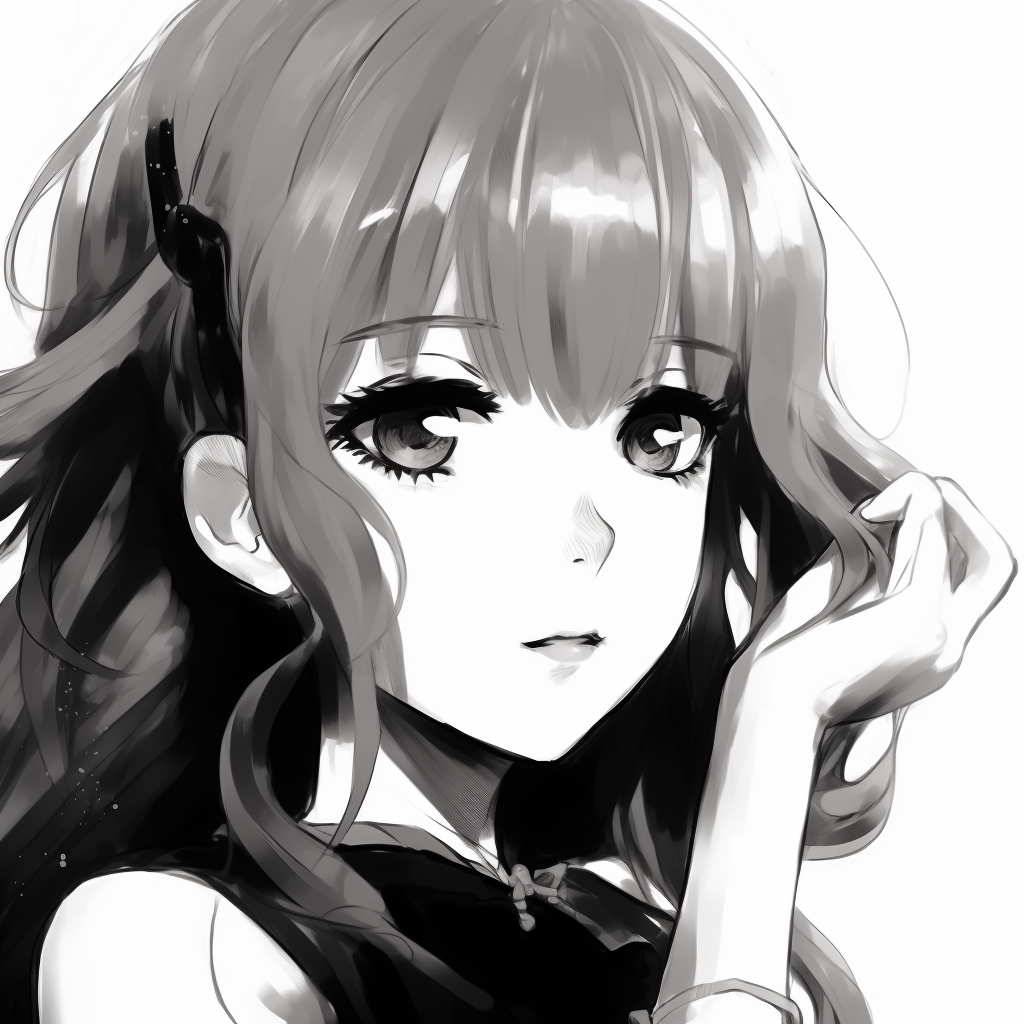 Black And White Anime Girl Profile Picture - Anime Profile Picture Black  And White (@pfp) | Hero