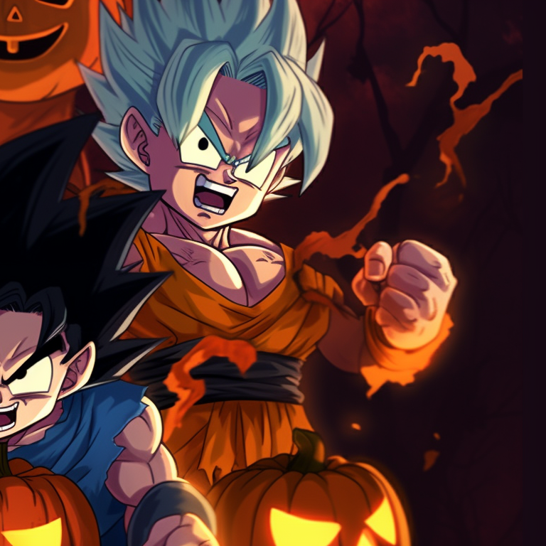 FARM CELEBRATION HALLOWEEN GOKU LR INT : VEGETA SUPER STRIKE GOKU