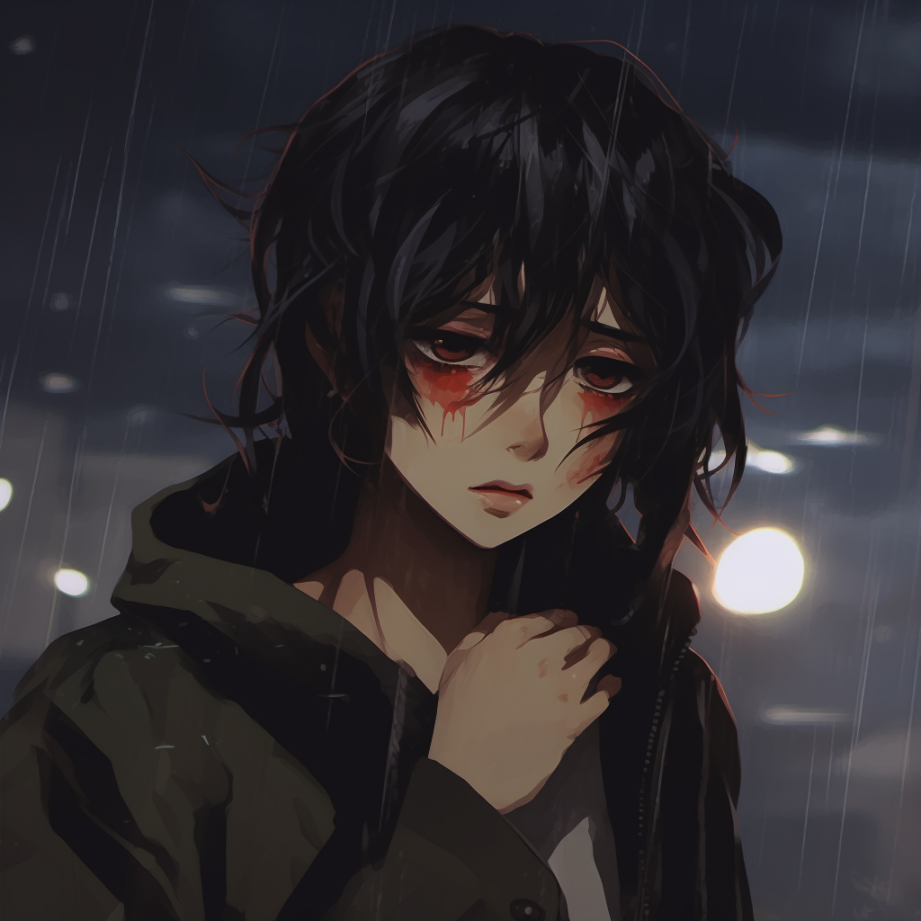 Somber Expression Anime Girl - Depressed Anime Girl Pfp (@pfp)