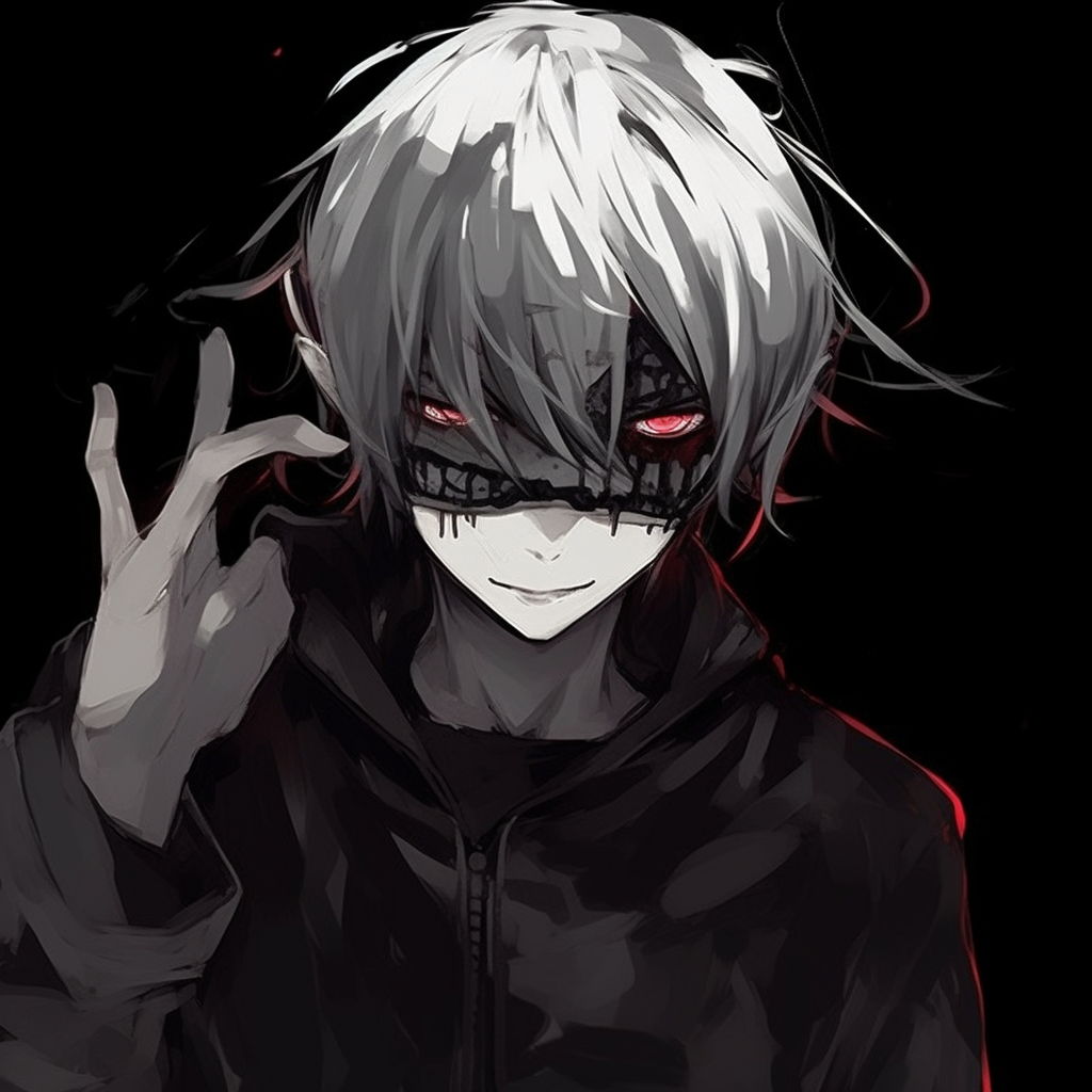 Download Boy With Red Eye Dark Aesthetic Anime Pfp Wallpaper