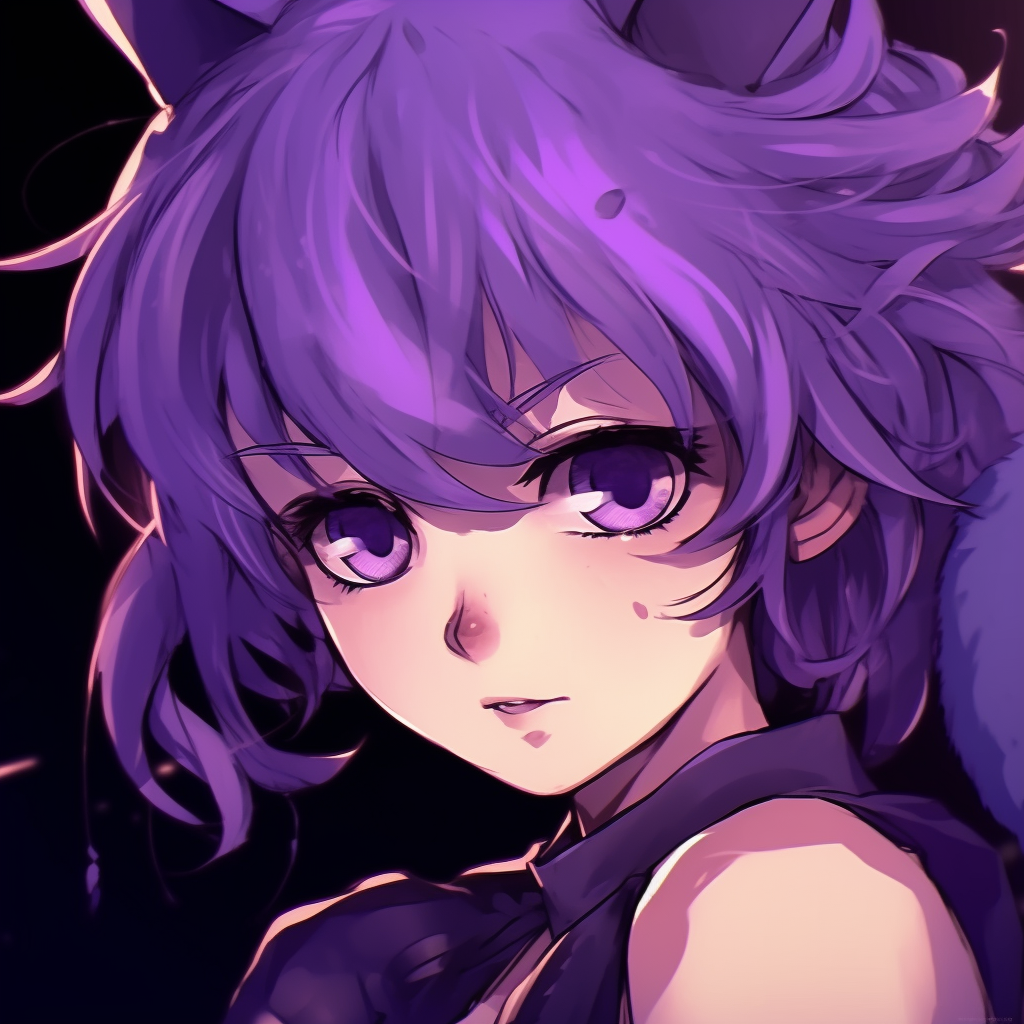 Wallpaper anime girl, purple eyes, dark, skull desktop wallpaper, hd image,  picture, background, b59bef | wallpapersmug