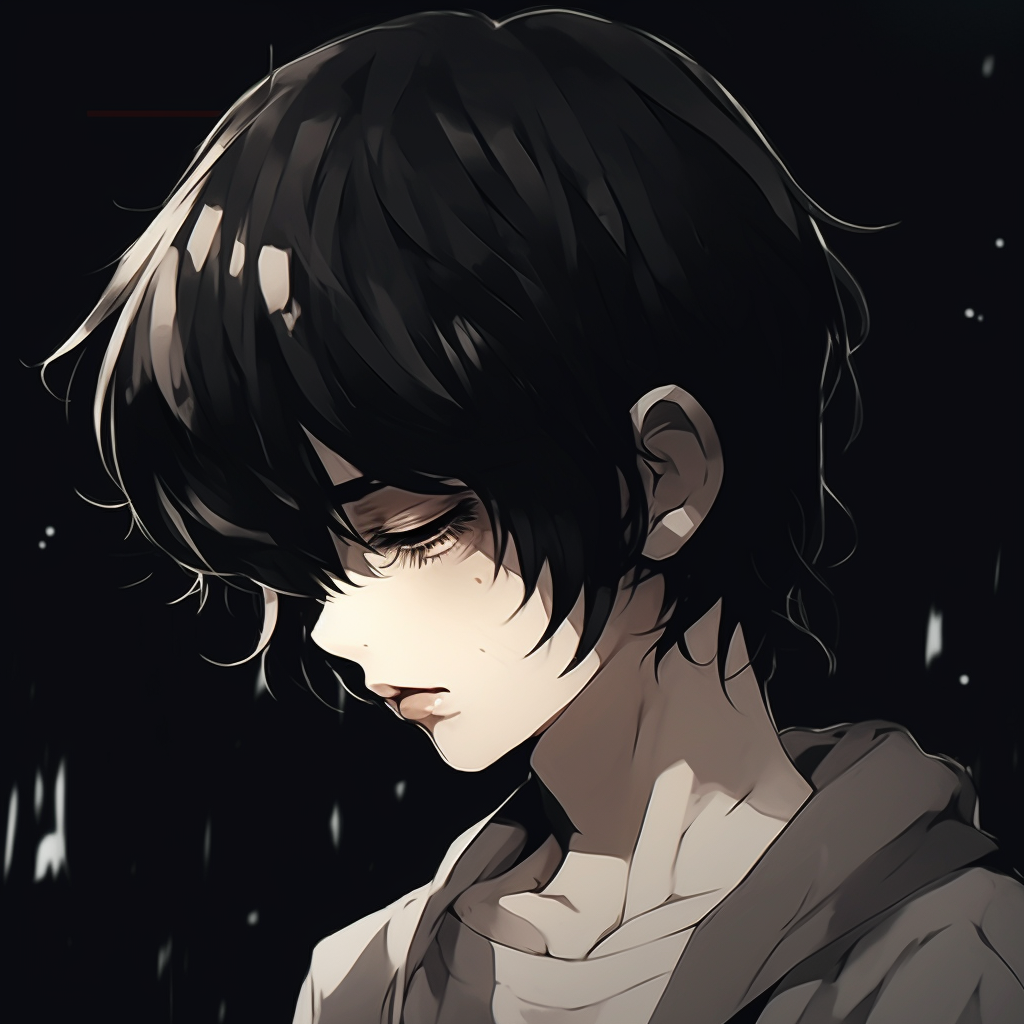 Depressed Anime Boy Profile, sad profile anime HD wallpaper
