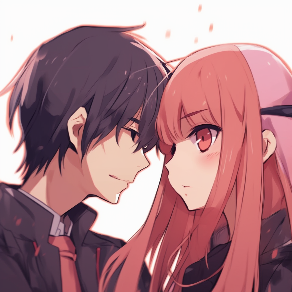 1/2 ♡﹚  Matching profile pictures, Anime, Anime love