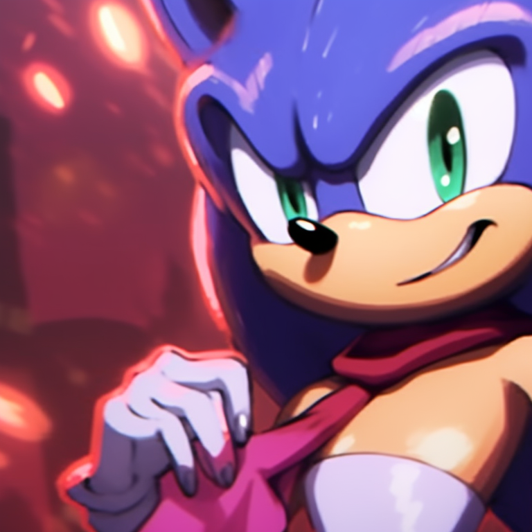 Girl with shadow hedgehog - Discord Pfp