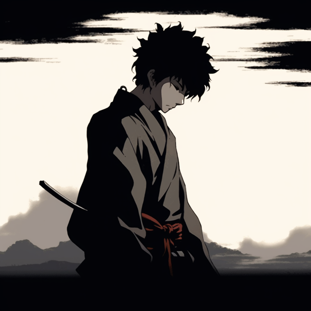 Samurai With Gleaming Sword - Anime Gif Pfp Central (@pfp) | Hero