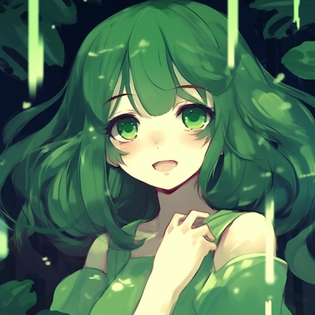 Green Anime Pfp Aesthetic Icons - Green Anime Pfp Universe (@pfp)