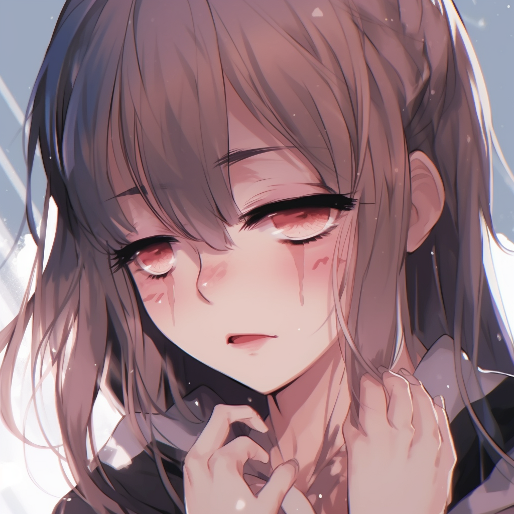Crying Anime Girl Beautiful Art