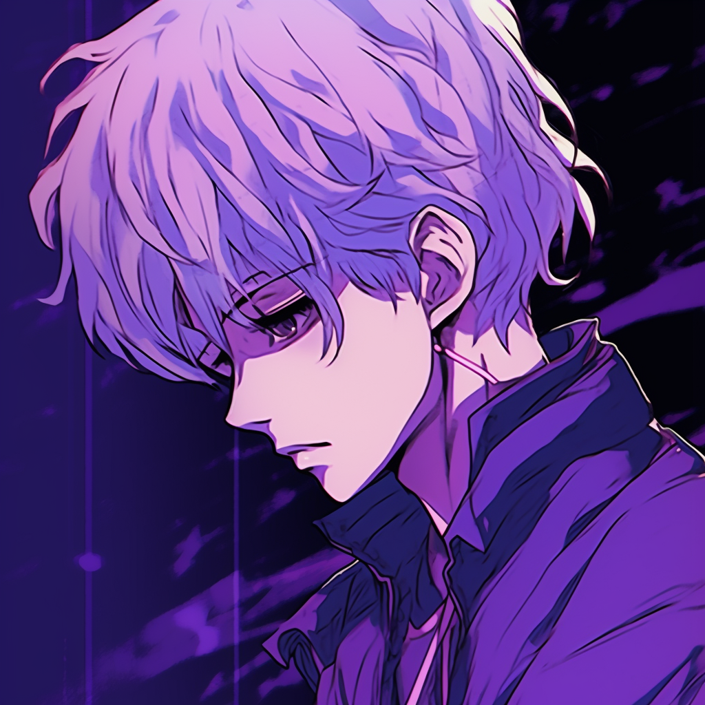 Purple Anime Male Pfp - Purple Pfp Anime Collection (@pfp) | Hero