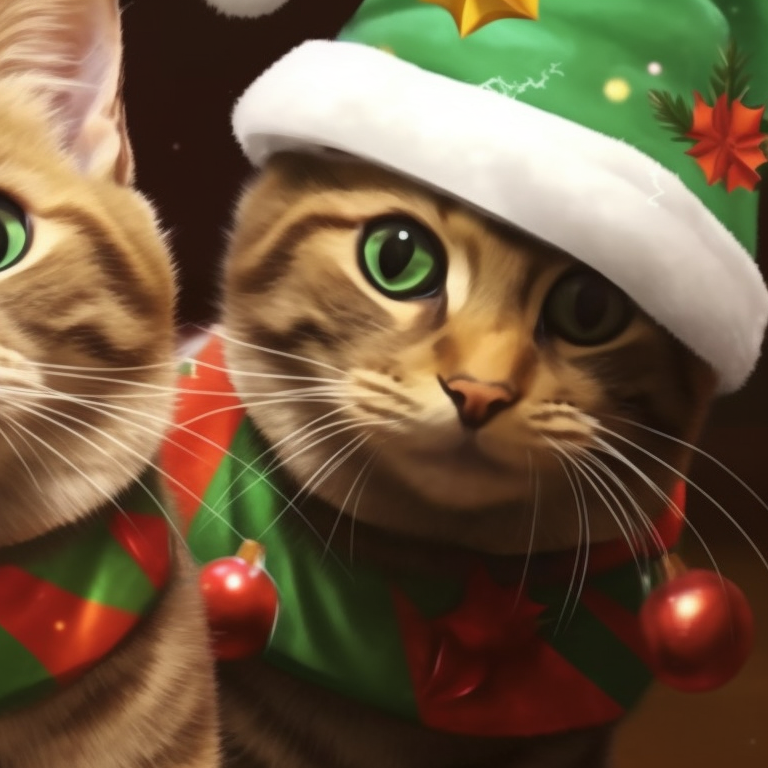 Christmas Cat Companions Matching - Matching Christmas Cat Pfp