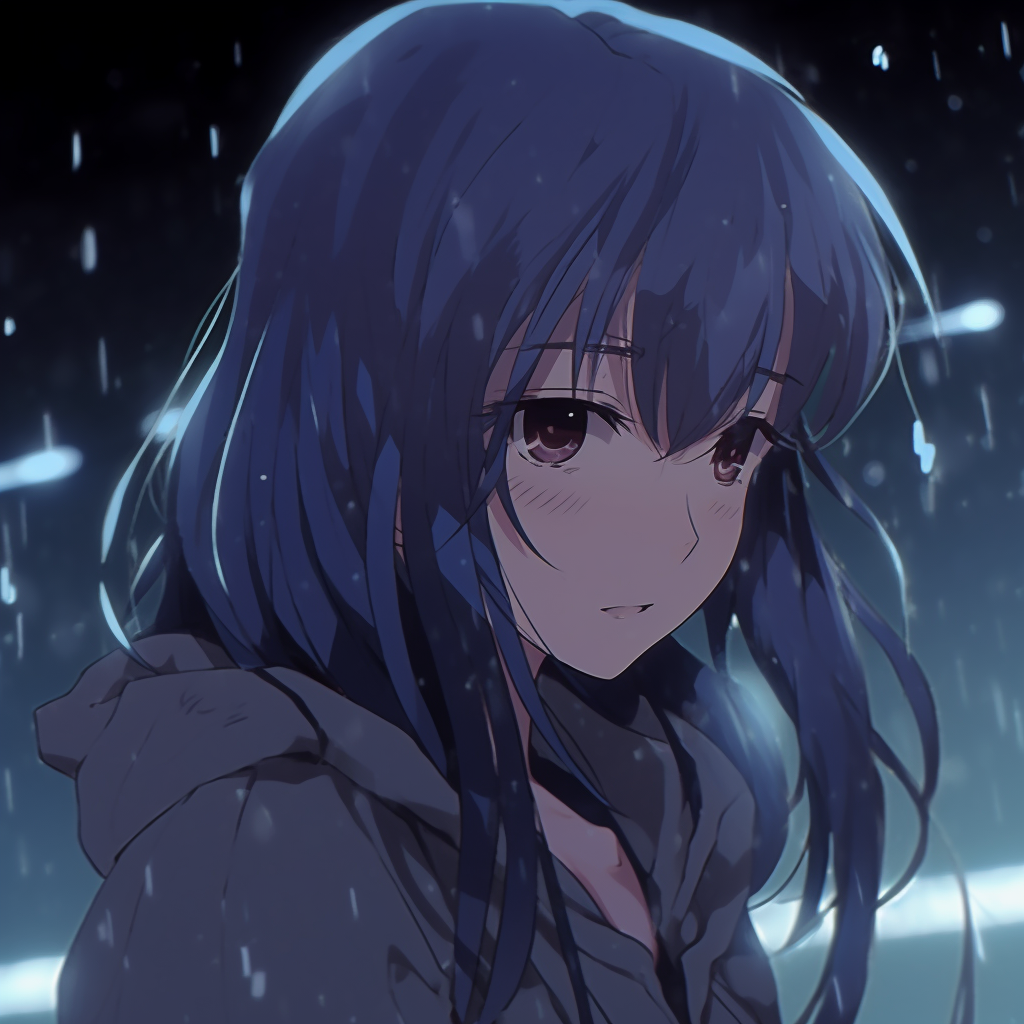 Somber Expression Anime Girl - Depressed Anime Girl Pfp (@pfp)