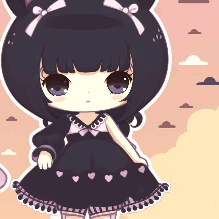 Cute kuromi gif discord wallpaper