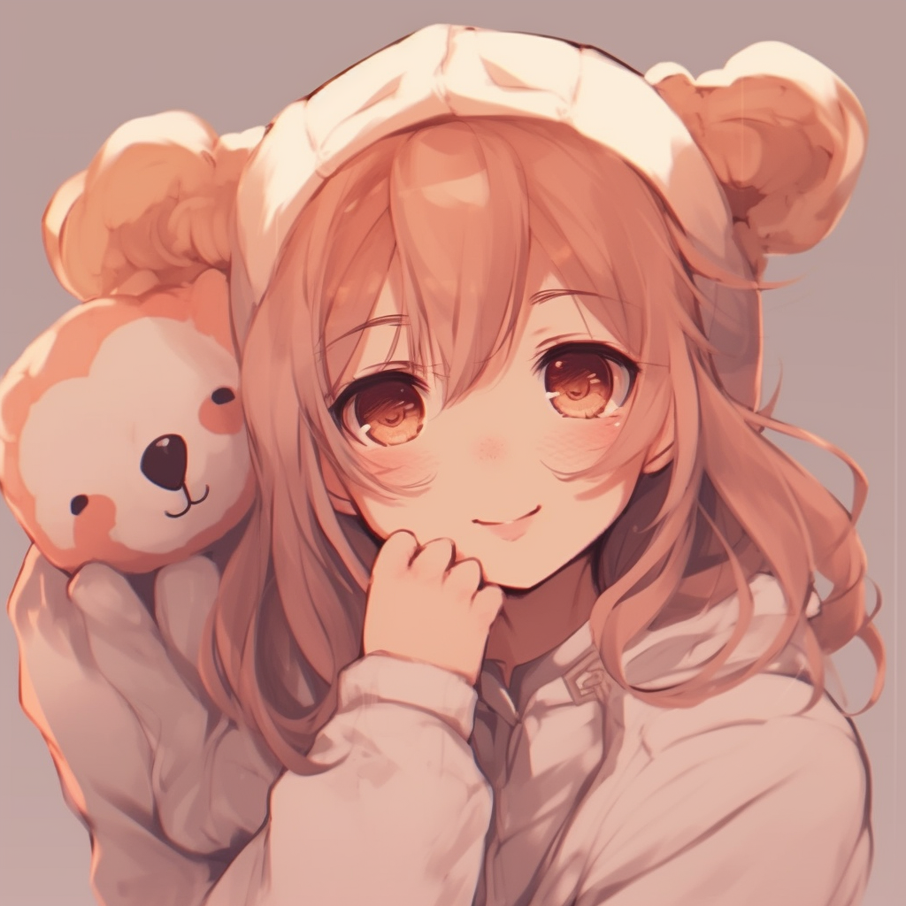 Super cute anime girl with brown eyes - Discord Pfp