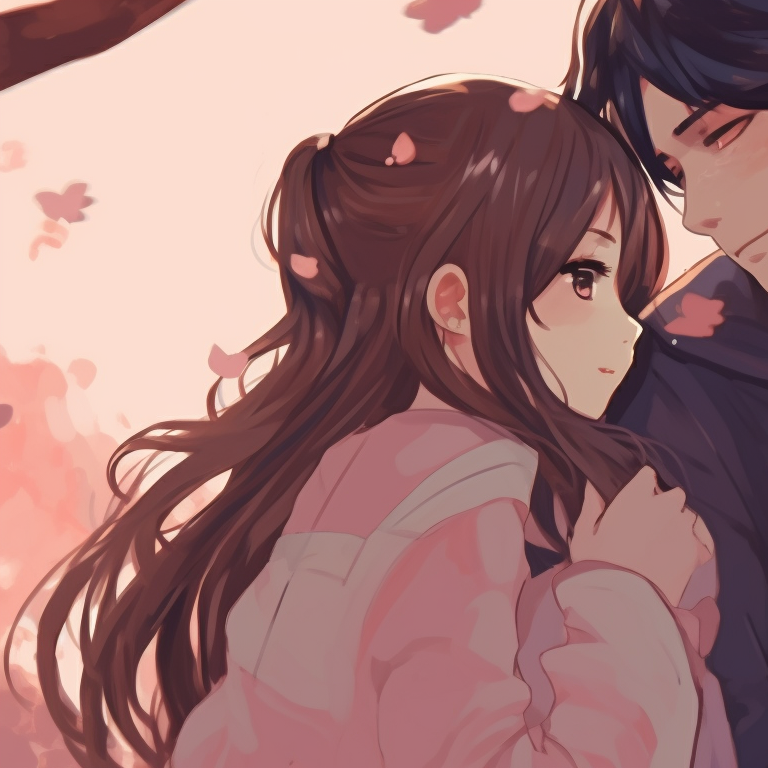 Download Sweet Aesthetic Anime Couple Wallpaper | Wallpapers.com