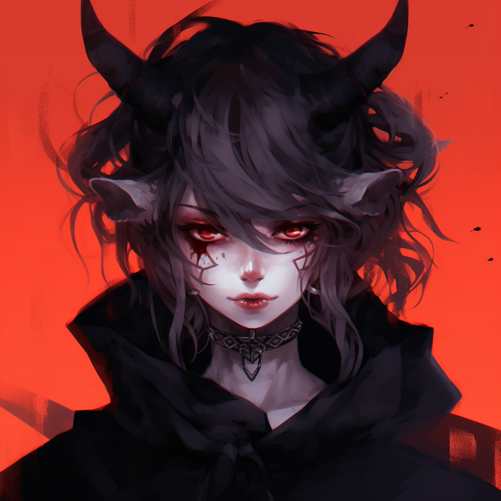 Anime demoness portrait girls' - demonic anime pfp (@pfp) | Hero