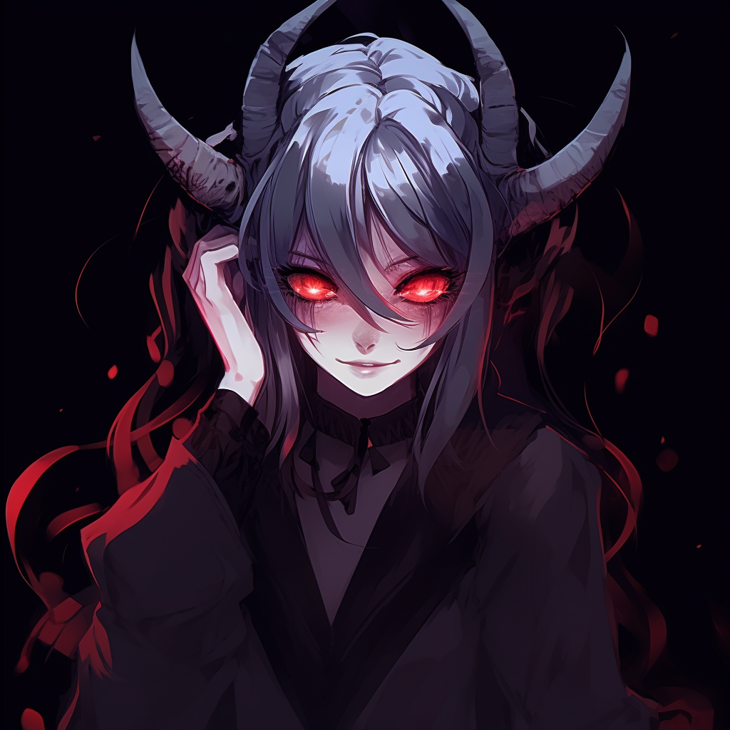 Fierce Demonic Anime Girl - Demonic Anime Pfp (@pfp) | Hero