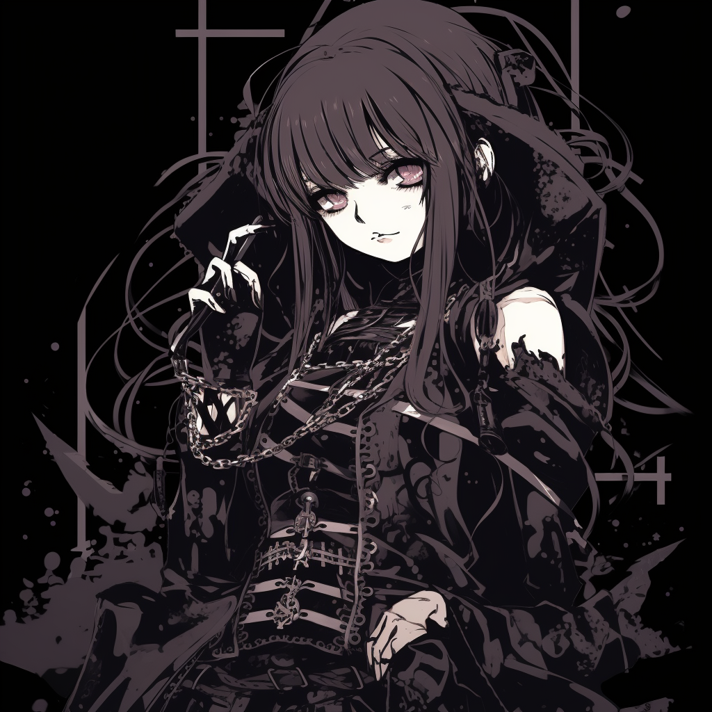 Gothic anime girl profile - Goth Anime Girl PFP (@pfp) | Hero