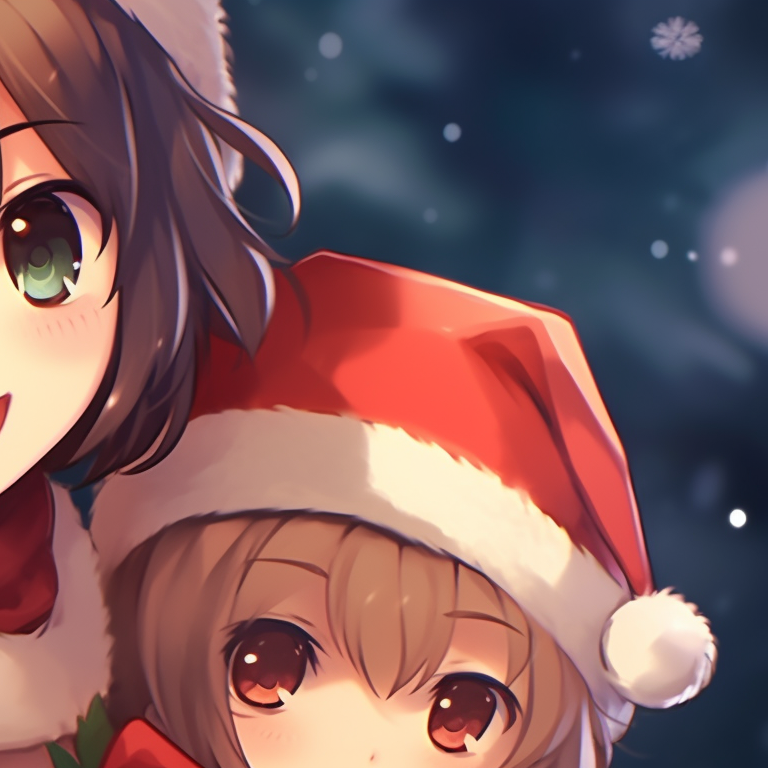 Christmas matching buddies | Christmas profile pictures, Anime christmas,  Anime