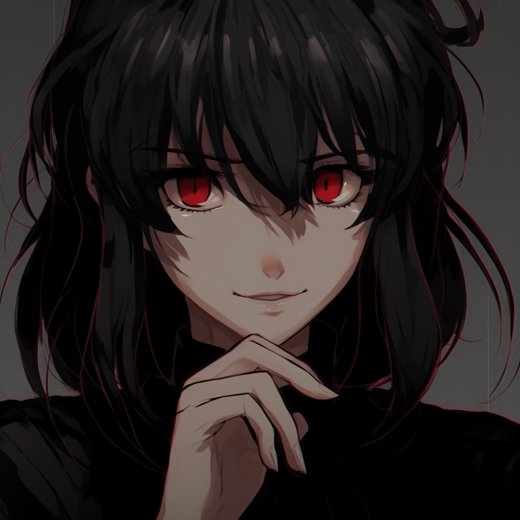 Staring anime girl in shadows - Black PFP Anime Collections (@pfp) | Hero