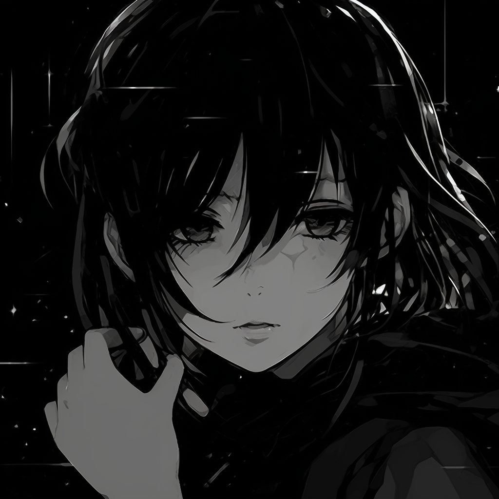 Noir Anime Illustration Anime - Anime Pfp Dark Aesthetic