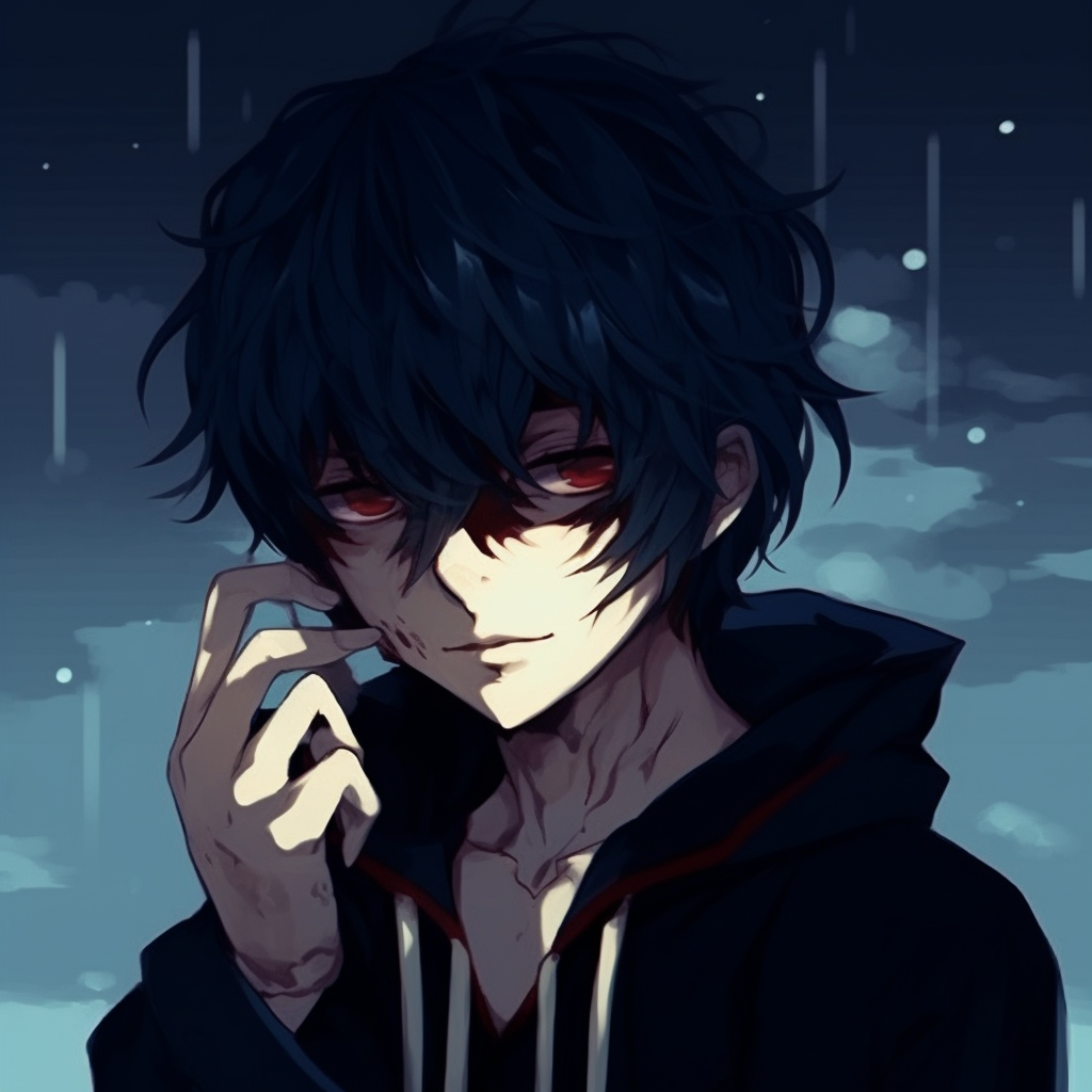 Rain Drenched Emo Anime Protagonist - Emo Anime Pfp Collection (@pfp) | Hero