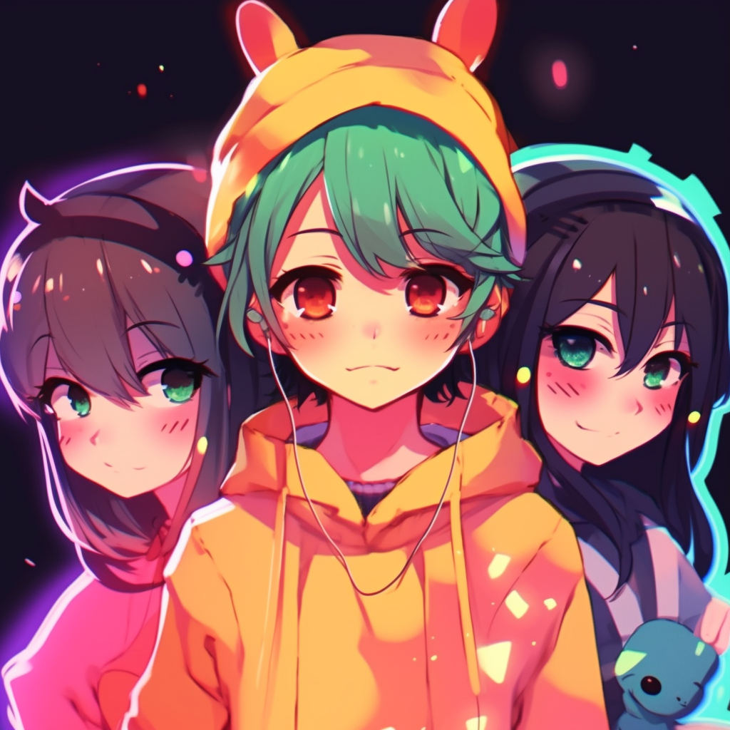 3 best friends anime