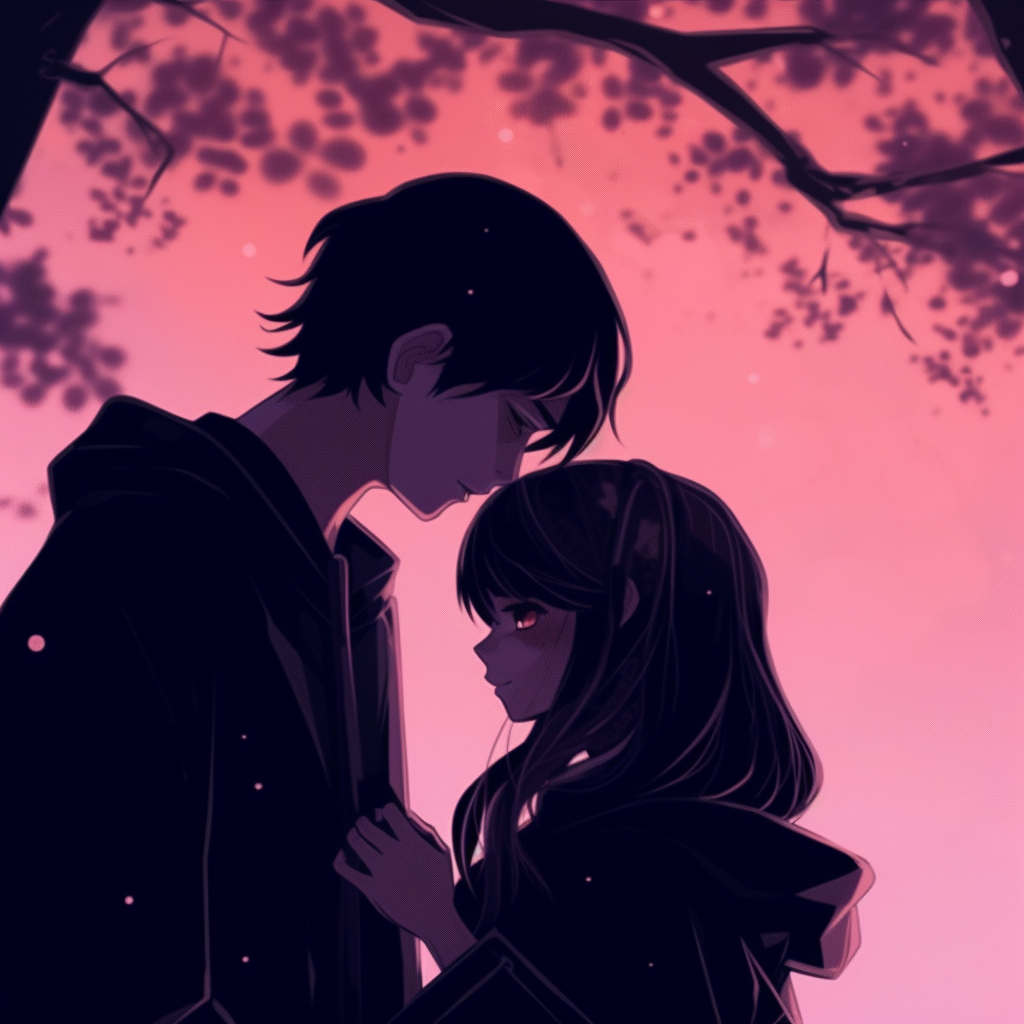 Holding Hands, Cherry Blossom Background - premium anime pfp couple  aesthetic - Image Chest - Free Image Hosting And Sharing Made Easy