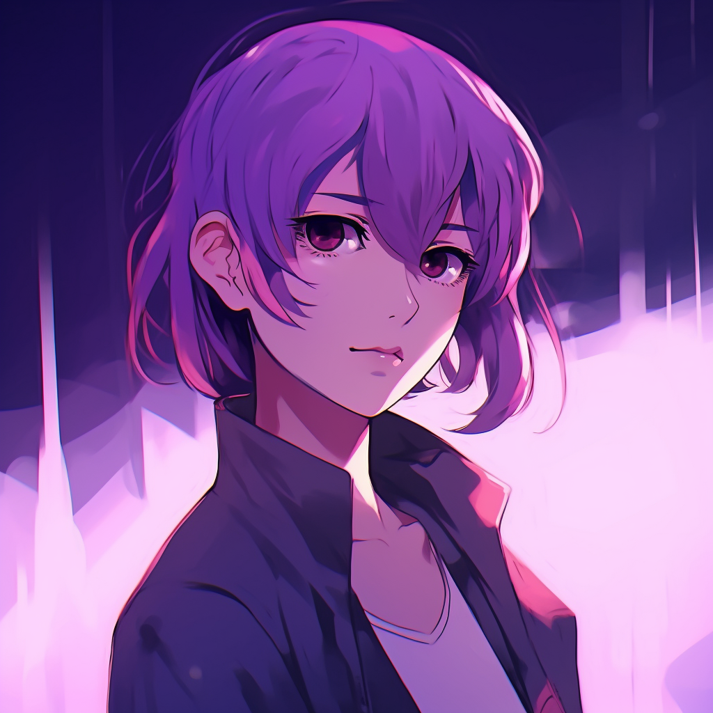 Purple Themed Anime Warrior - Expert Purple Anime Pfp (@pfp)
