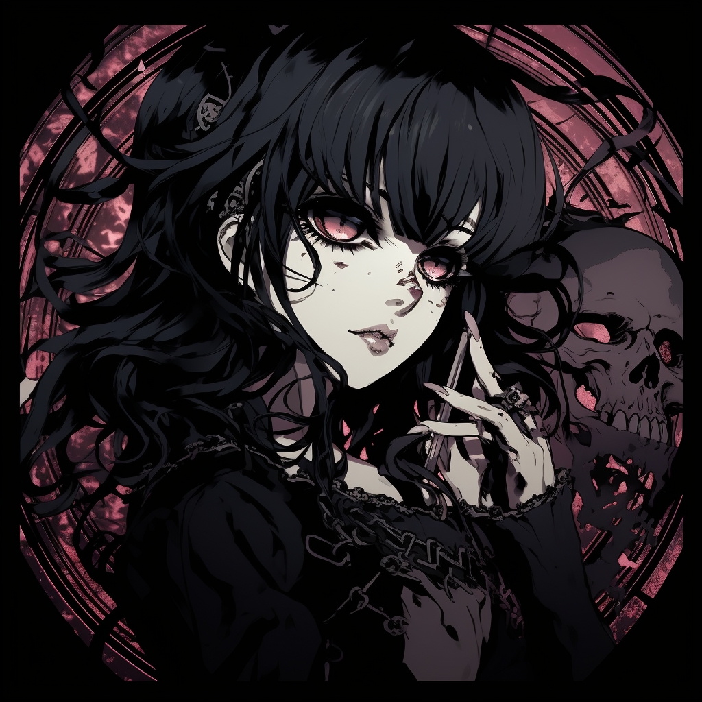 Goth Girl With Mysterious Aura - Goth Anime Girl Pfp (@pfp) | Hero-demhanvico.com.vn