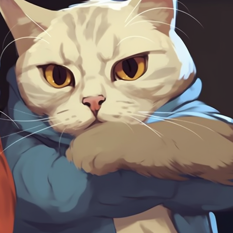 Amused Angora Amigos Cute - Matching Cat Pfp Aesthetic Matching