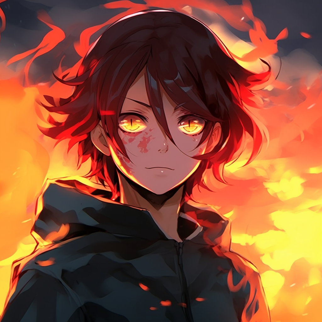 fire anime pfp