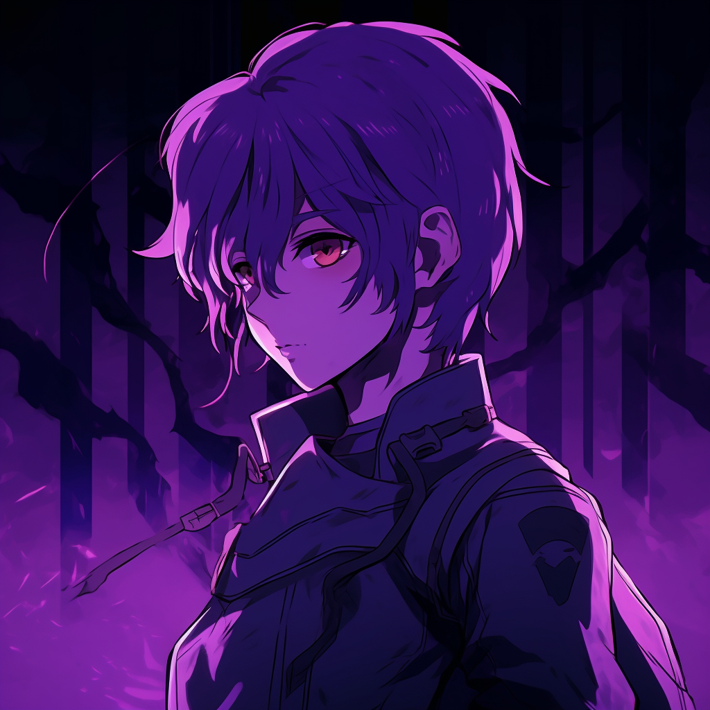 Purple Themed Anime Warrior - Expert Purple Anime Pfp (@pfp)