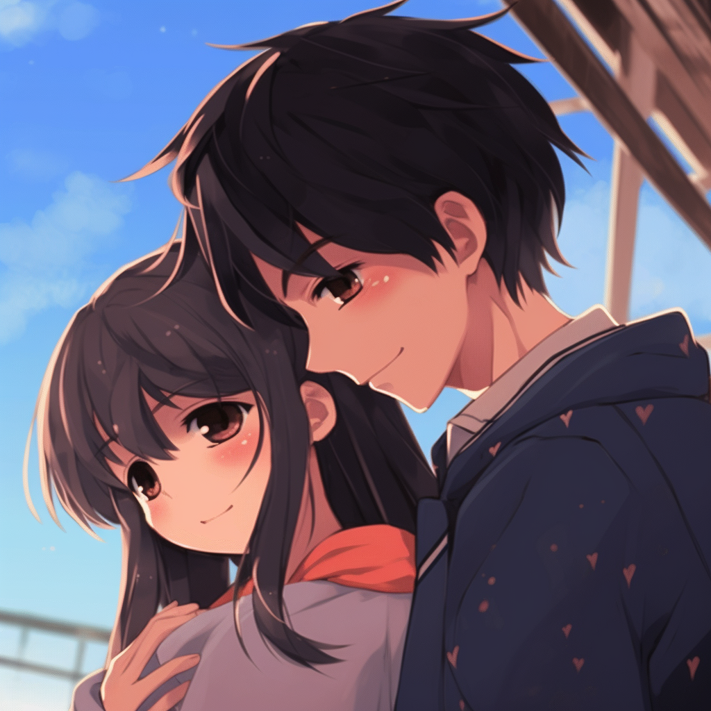 Matching Anime Profile Picture for Couples - apart yet together