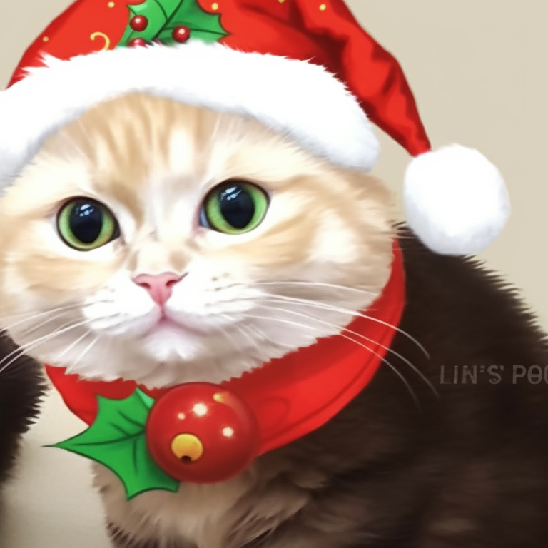 Matching Cat Pfps Christmas Hat