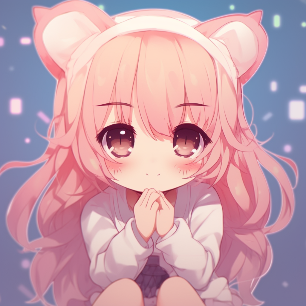 Anime Cute Anime Girl Kawaii Bear - Anime HD phone wallpaper | Pxfuel