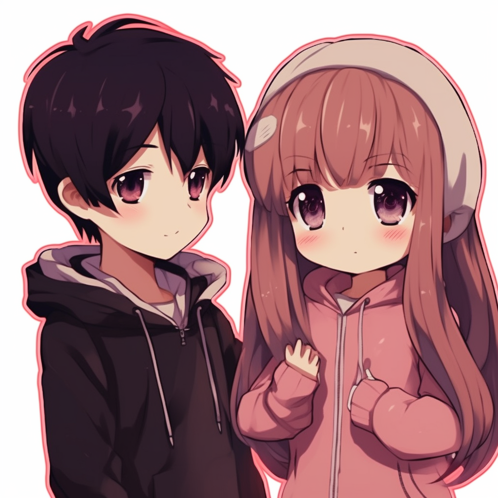 Chibi Anime Couple 2 - Anime Pfp Matching Concepts (@pfp)