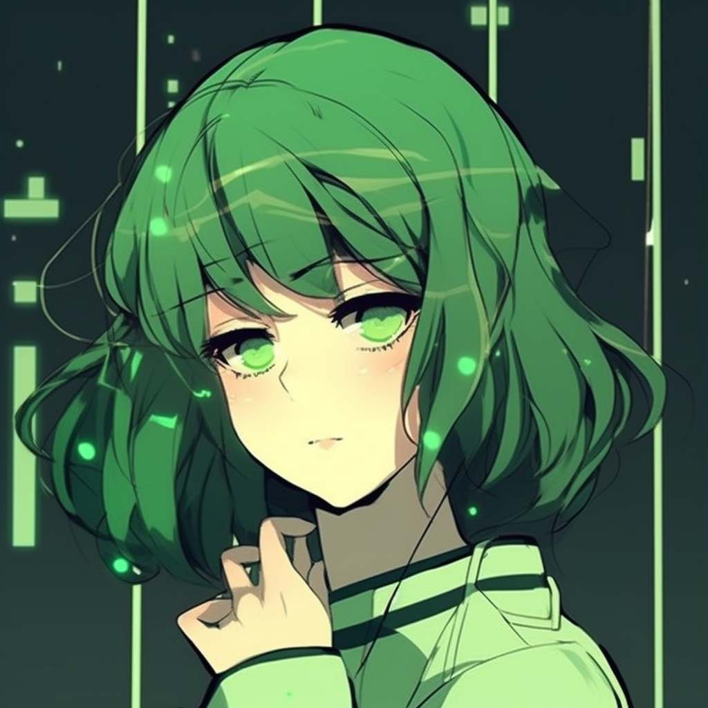 Green Anime Pfp Aesthetic Icons - Green Anime Pfp Universe (@pfp