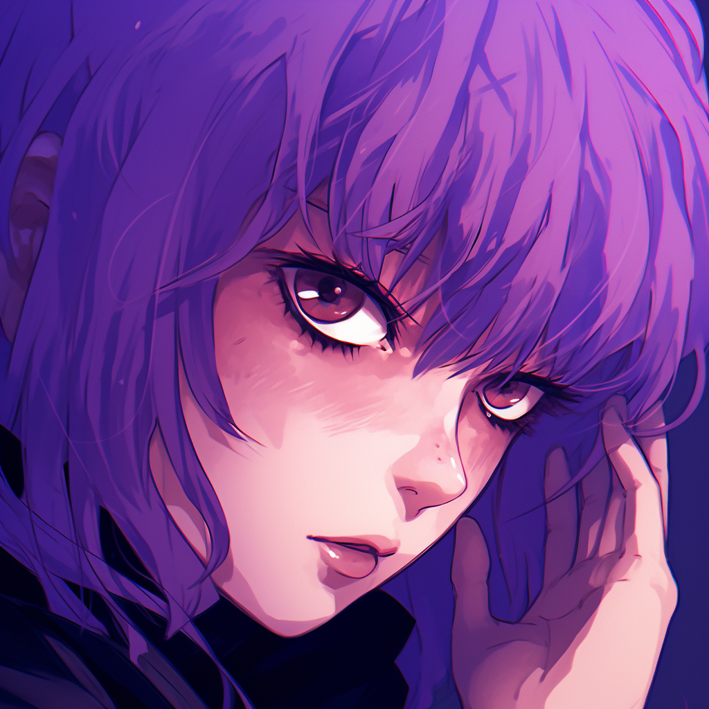 Purple Haired Anime Girl - Expert Purple Anime Pfp (@pfp)