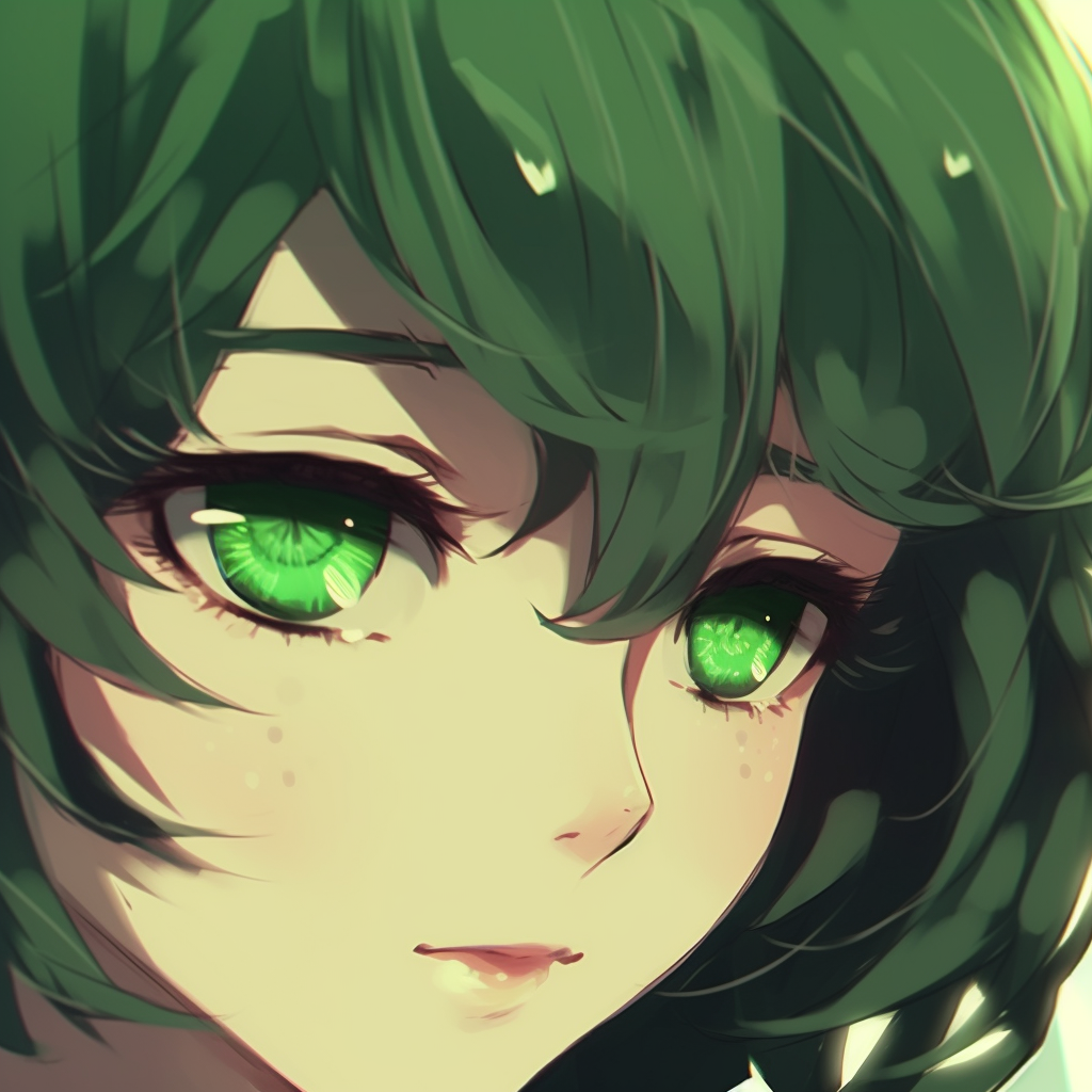 Green Anime Eyes 01 - Neutral