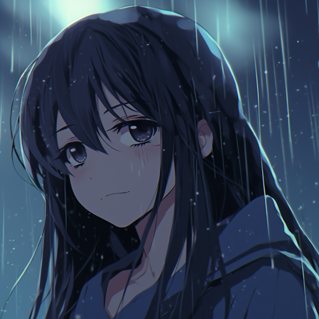 Somber Expression Anime Girl - Depressed Anime Girl Pfp (@pfp)