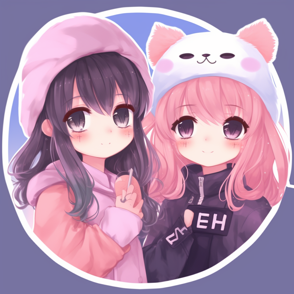 Cute Girl Anime Friends, HD Png Download , Transparent Png Image - PNGitem