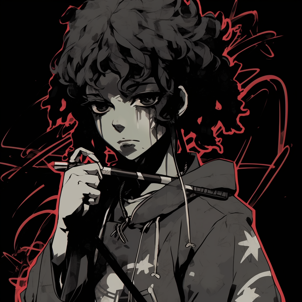 Deep Thought Black Anime Character - black anime character pfp