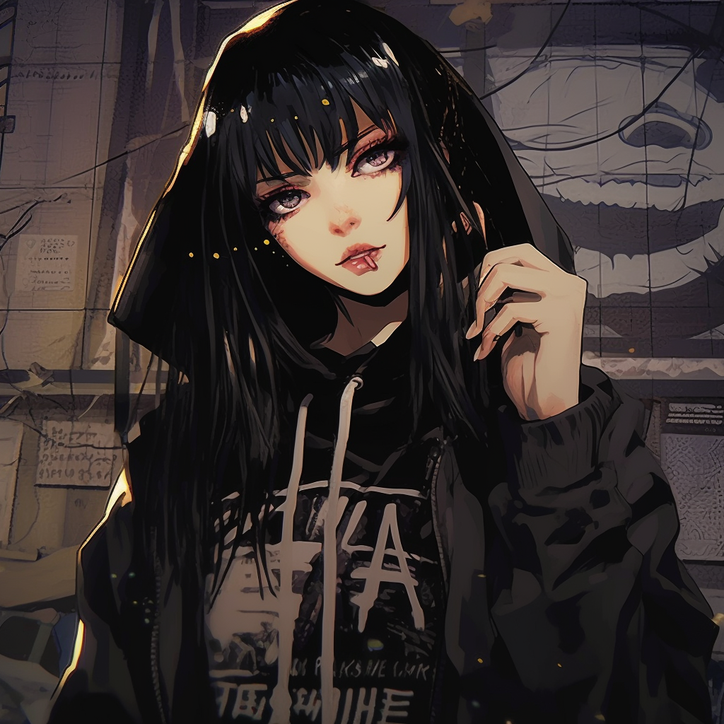 Grunge anime Girl - Discord Pfp