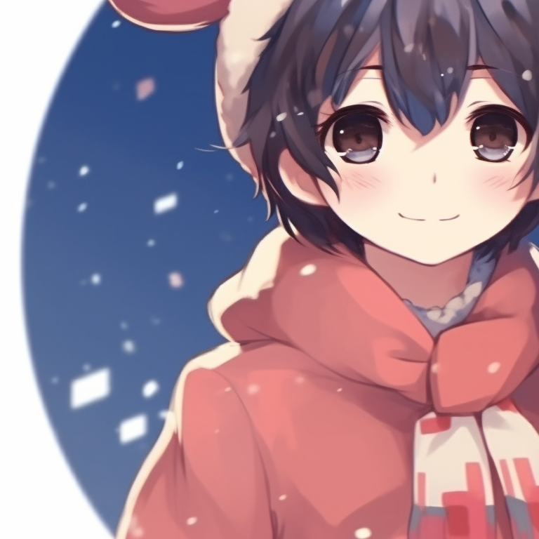 cute matching pfp anime boy x girl christmas｜TikTok Search