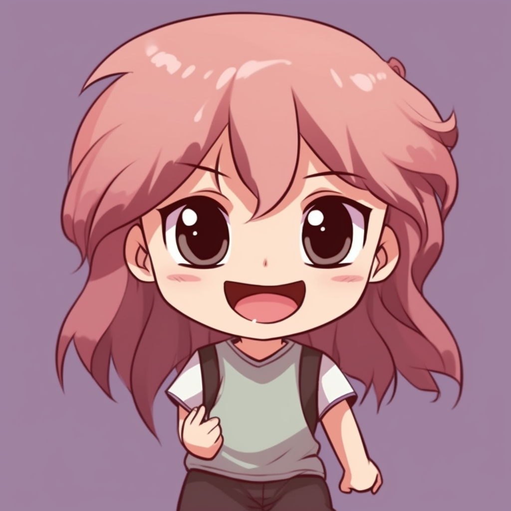 Telegram Sticker from «Anime fun expressions» pack