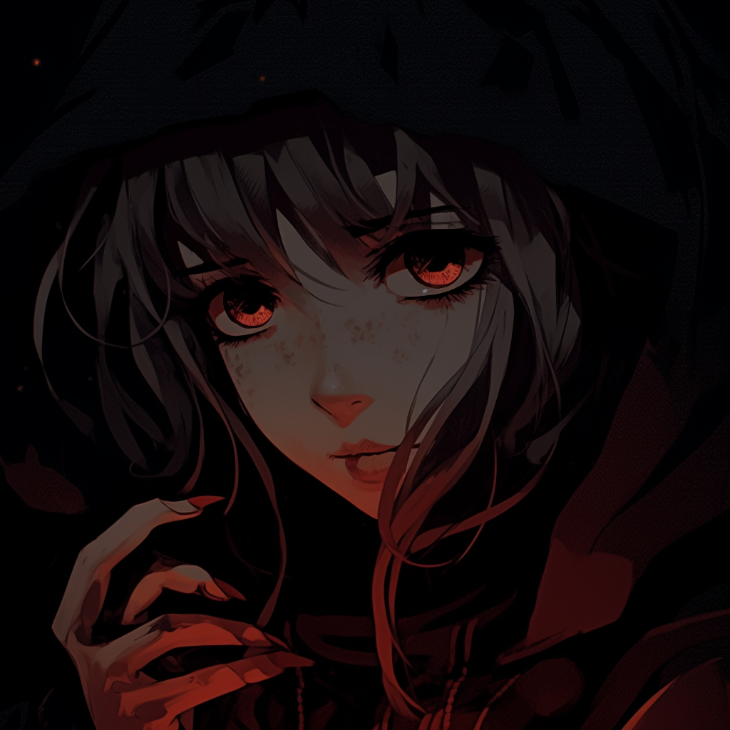 Dark anime girl