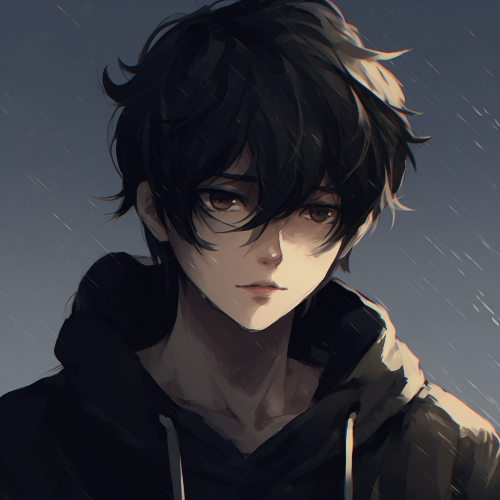 Anime guy with black hair and mask on Craiyon-hangkhonggiare.com.vn