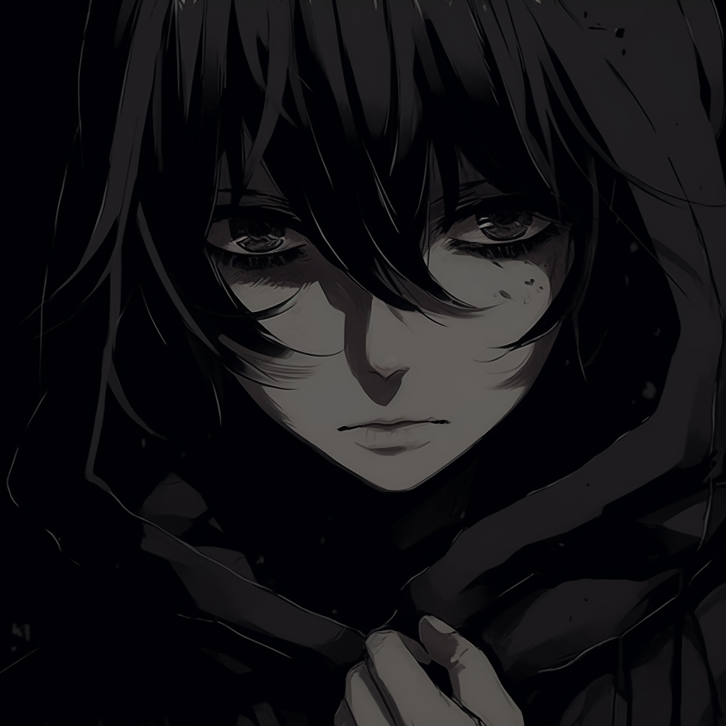 Enigmatic Boy With Hidden Eyes - Dark Aesthetic Anime Pfp Collection (@pfp)